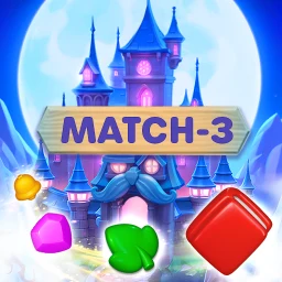 Значок Spooky Suites: игра «3 в ряд»